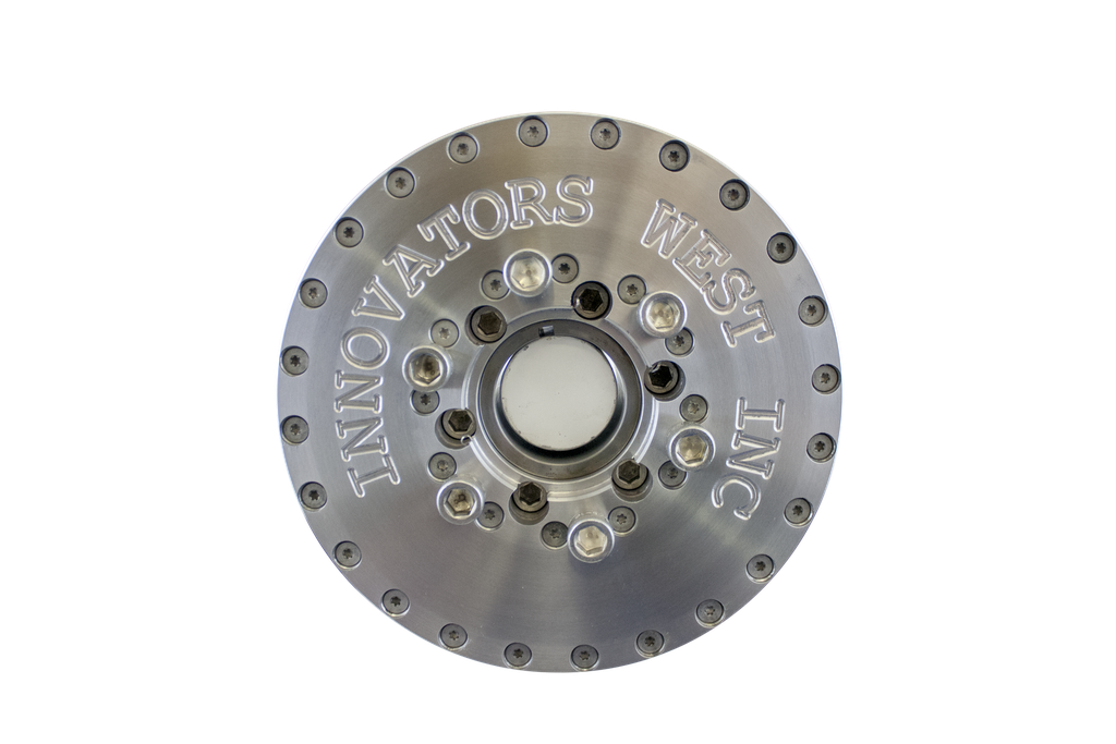 [107B] SBC 6.75" Lightweight 6 Bolt with BBC Crank Snout Harmonic Damper (No Magnets)