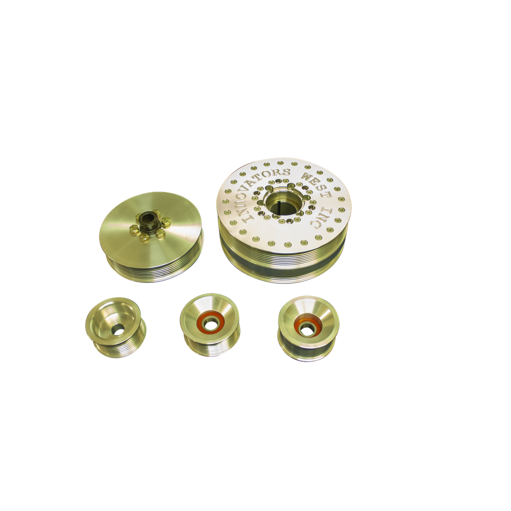 Pontiac G8 8-Rib Conversion Kit - Standard Diameter Damper  - Underdrive Alternator Pulley