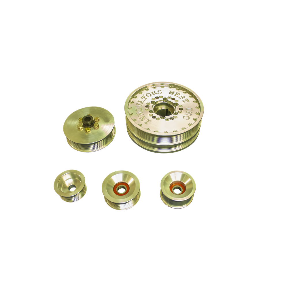 [1043-KIT] LS2 GTO 8 Rib Drive (1st Design) Conversion Kit with Damper #1043 (Standard Hub, #1031 8-Rib Standard)