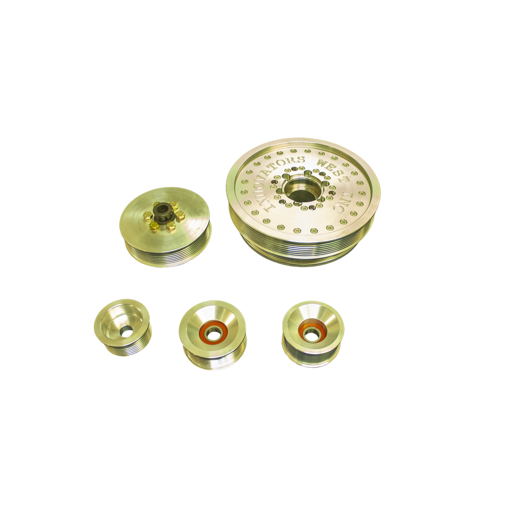 [1044-KIT] LS2 GTO 8 Rib Drive (1st Design) Conversion Kit with 10% Overdrive Damper #1044 (Standard Hub, #1031 8-Rib Standard)