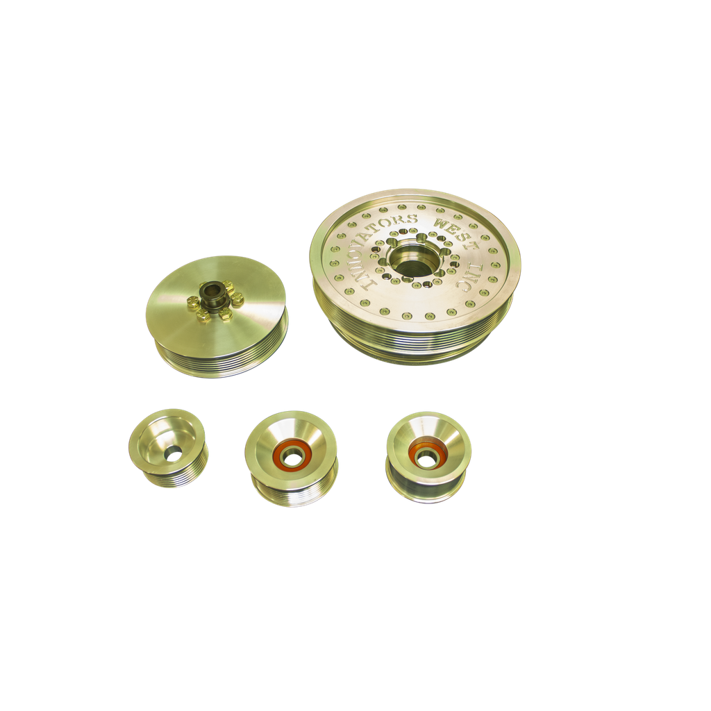 [1046-UD-KIT] LS2 GTO 8 Rib Drive (2nd Design) Conversion Kit with 10% Overdrive Damper #1046 (Standard Hub)