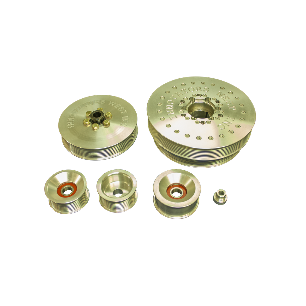 [995-KIT] LS7 Corvette 8-Rib Drive Conversion Kit with 10% Overdrive Damper #995 (Standard Pulley)