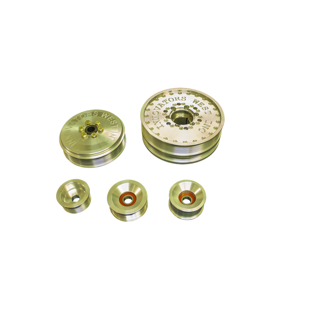 [986-KIT] 1998-2002 Gen 4 Camaro 8 Rib Drive Conversion Kit with Std. Dia. Damper #986 (Standard Hub, Standard Pulley)